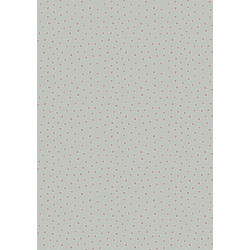 Hannah's Flowers - Dotty Dots on Grey - by Lewis & Irene - per 1/4m