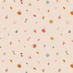 Snuggle Season - Little Pumpkins on Cream - by Lewis and Irene - per 1/4m