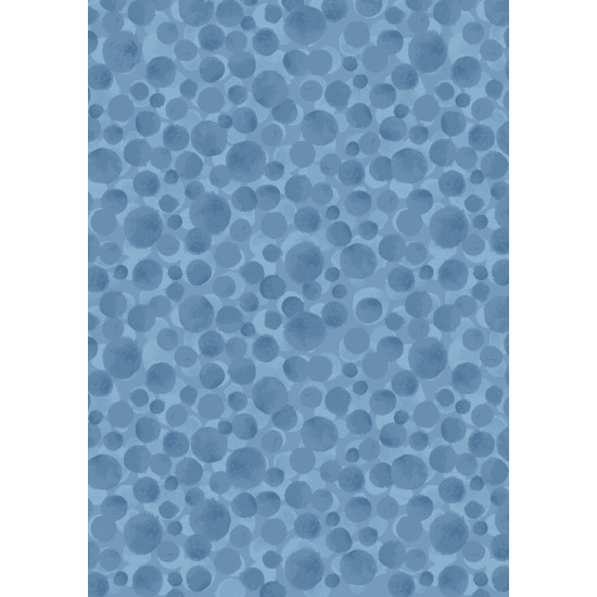Bumbleberries - Mid Blue - Lewis & Irene - per 1/4m
