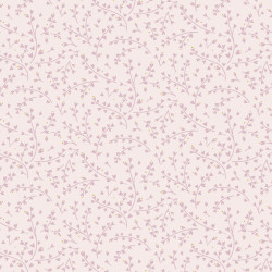 Floral Song - Nature's gifts on Light Pink - by Lewis and Irene - per 1/4 metre 