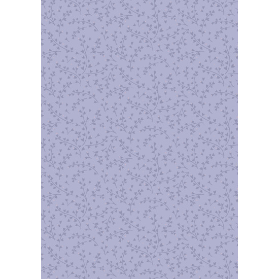 Floral Song - Nature's gifts on Lavender Blue - by Lewis and Irene - per 1/4 metre 