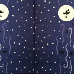 Haunted House - Glow in the Dark Haunted House - by Lewis and Irene - per 45 cm cut
