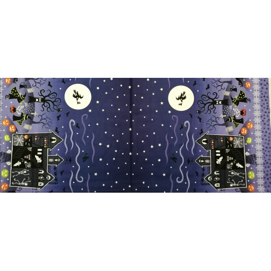 Haunted House - Glow in the Dark Haunted House - by Lewis and Irene - per 45 cm cut