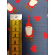Tomtens Village - Christmas Tomten and Hearts on Dark Blue - Lewis & Irene - per 1/4m