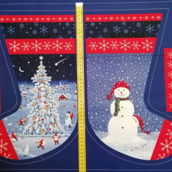 Tomtens Forest Friends - Forest Friends Stocking - by Lewis & Irene - Christmas Stocking Panel