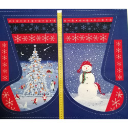 Tomtens Forest Friends - Forest Friends Stocking - by Lewis & Irene - Christmas Stocking Panel