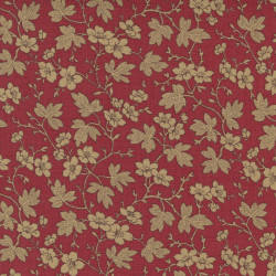 French General - Bonheur de Jour - Rouge Floral Branch - for Moda - per 1/4m