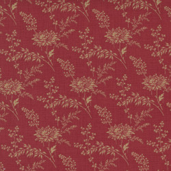 French General - Bonheur de Jour - Rouge Bouquet - for Moda - per 1/4m