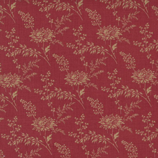 French General - Bonheur de Jour - Rouge Bouquet - for Moda - per 1/4m