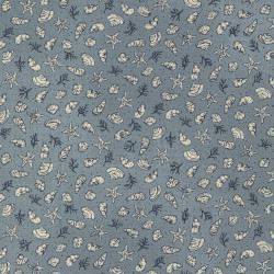 To The Sea - Shells - Sky - by Janet Clare for Moda - per 1/4m