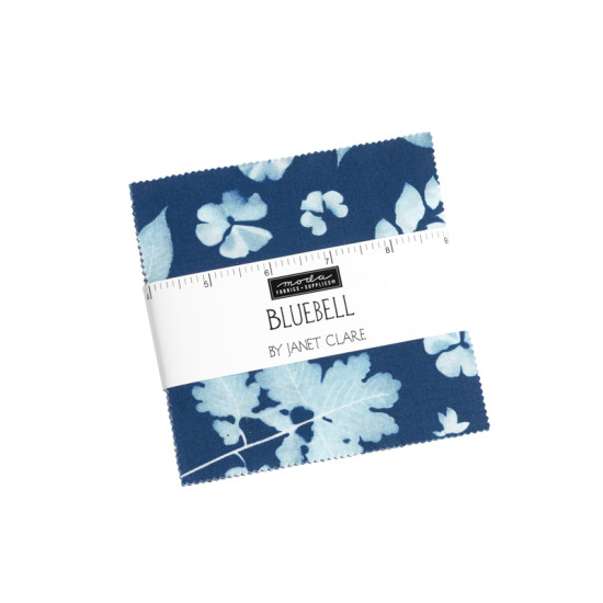 Bluebell - Janet Clare - 42 x 5" pre-cut squares - Moda - Charm Pack