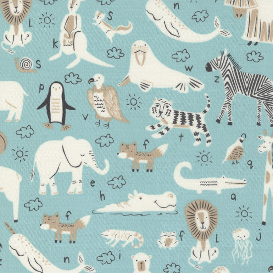 ABC XYZ - 40 2.5" x 42" precut fabric - by Stacy Iest Hsu - Moda - Jelly Roll