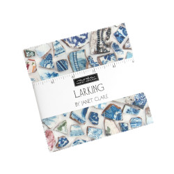 Larking - Janet Clare - 42 x 5" pre-cut squares - Moda - Charm Pack