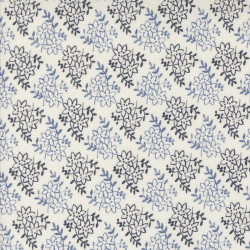 Larking - Flower Sprigs on Porcelain - Janet Clare - Moda - per 1/4m