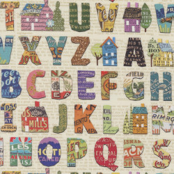 Paper Hamlet - Paper Alphabet - by Cathe Holden - Moda - per 1/4m