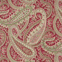 Poinsettia Plaza - Paisley on Crimson - by 3 Sisters - Moda - per 1/4m