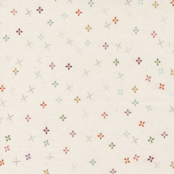 Slow Stroll - Flowers and Shapes on Cream - by Stephanie Sliwinski - Moda - per 1/4m