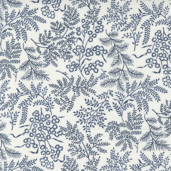 Nantucket Summer - Navy Foliage - Moda - per 1/4 metre