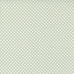 Nantucket Summer - Green Diamond on White - Moda - per 1/4m