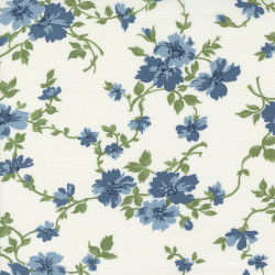 Shoreline - Small Blue Flowers - Moda - per 1/4 metre