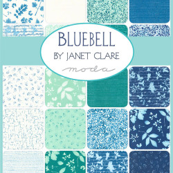 Bluebell - Janet Clare - 42 x 5" pre-cut squares - Moda - Charm Pack