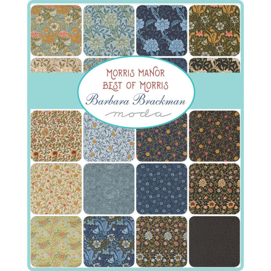 Morris Manor - Best of Morris - by Barbara Brackman - Moda - 42 x 5" Squares - Charm Pack