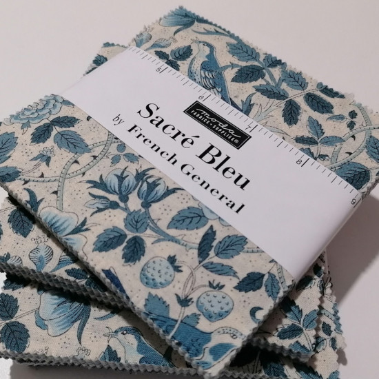 French General - Sacre Bleu - 42 of 5" squares - for Moda - Charm Pack