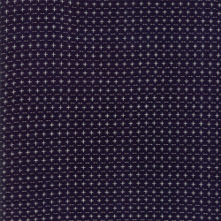 Boro Wovens- Dark Indigo Crosses for Moda- per 1/4m