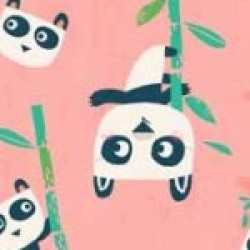 Flo's Friends - Pandas - by Makower - per 1/4m