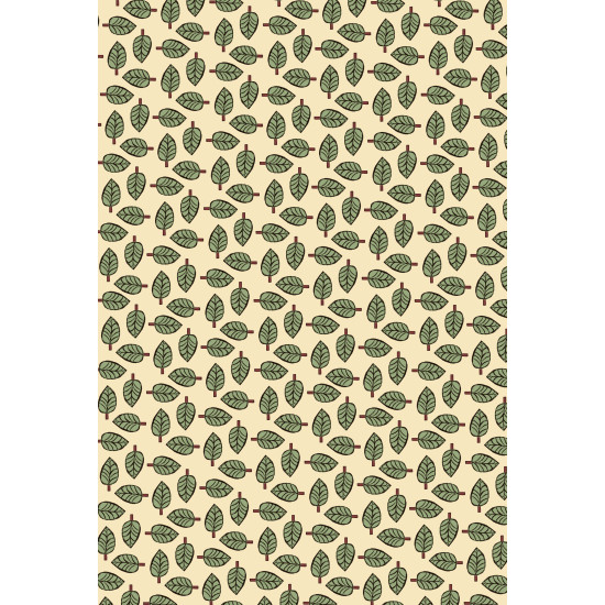 Indian Spice Market - Green Leaf by J Makower - per 1/4m