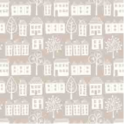 Town & Country - White Houses - by Lewis & Irene - per 1/4m