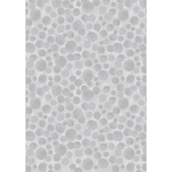 Bumbleberries - Silver Metallic - by Lewis & Irene - per 1/4m