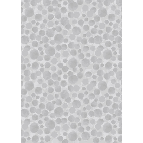 Bumbleberries - Silver Metallic - by Lewis & Irene - per 1/4m