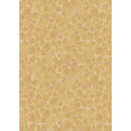 Bumbleberries - Gold Metallic - by Lewis & Irene - per 1/4m