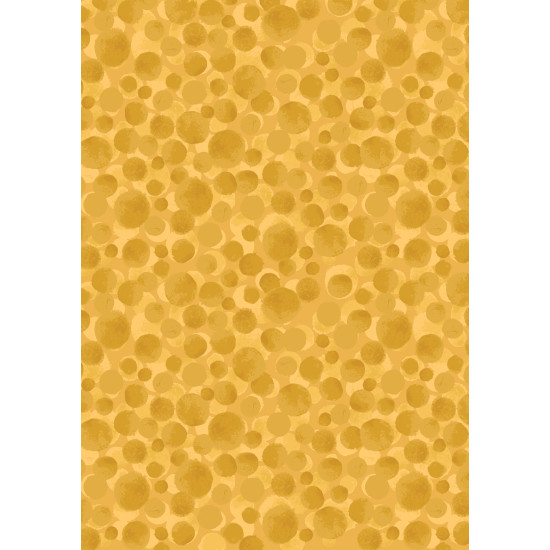 Bumbleberries - Sunshine Yellow - by Lewis & Irene - per 1/4m