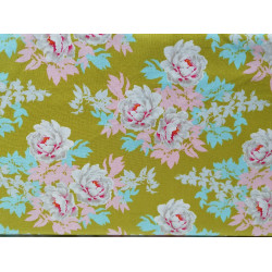Tilda - Beach Peony Lime - per 1/4m
