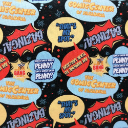 The Big Bang Theory - Quotes - for Camelot Fabrics - per 1/4m