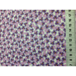 Jolly Spring - Lilac Pansies by Lewis & Irene - per 1/4m