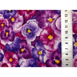 Viola - Purple & Pink - for Timeless Treasures - per 1/4m
