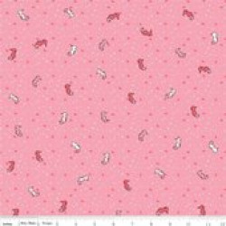 Saltwater - Seahorses on Pink - by Riley Blake - per 1/4m