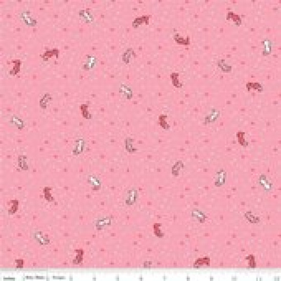 Saltwater - Seahorses on Pink - by Riley Blake - per 1/4m